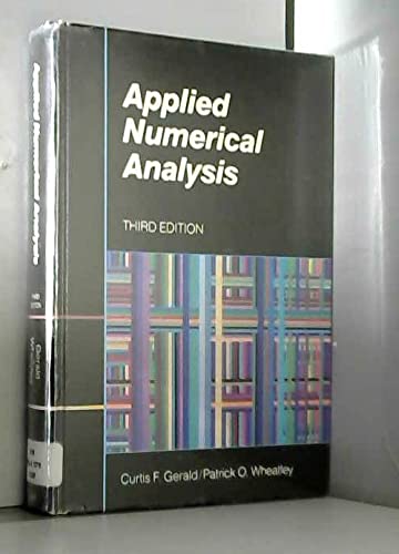 Applied Numerical Analysis (World Student S.)