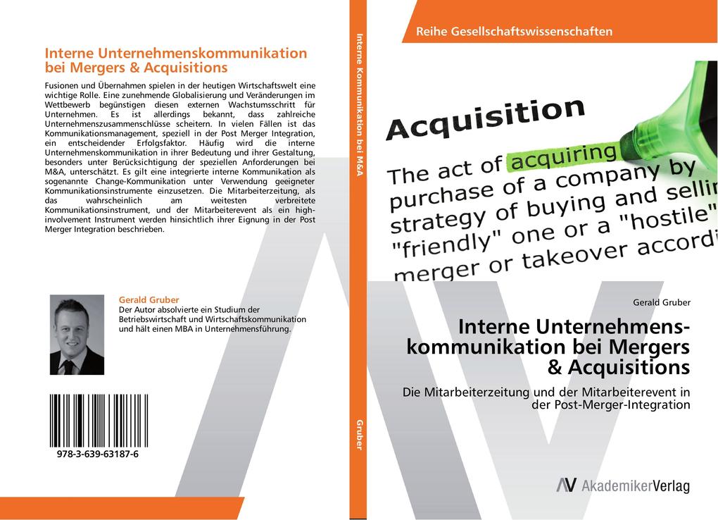 Interne Unternehmens­kommunikation bei Mergers & Acquisitions von AV Akademikerverlag