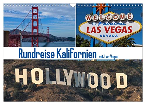 Rundreise Kalifornien mit Las Vegas (Wandkalender 2025 DIN A3 quer), CALVENDO Monatskalender von CALVENDO