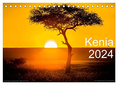 Kenia 2024 (Tischkalender 2024 DIN A5 quer), CALVENDO Monatskalender von CALVENDO