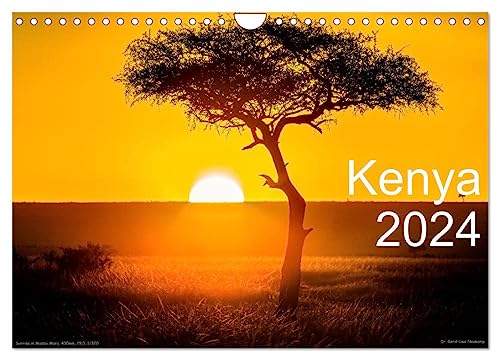 Kenya 2024 / UK-Version (Wandkalender 2024 DIN A4 quer), CALVENDO Monatskalender von CALVENDO