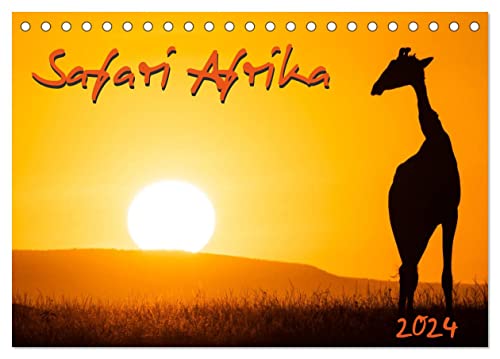 Safari Afrika (Tischkalender 2024 DIN A5 quer), CALVENDO Monatskalender von CALVENDO