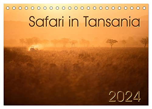 Safari in Tansania (Tischkalender 2024 DIN A5 quer), CALVENDO Monatskalender von CALVENDO