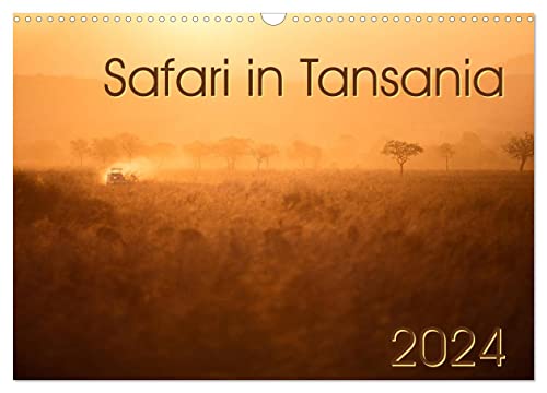 Safari in Tansania (Wandkalender 2024 DIN A3 quer), CALVENDO Monatskalender von CALVENDO