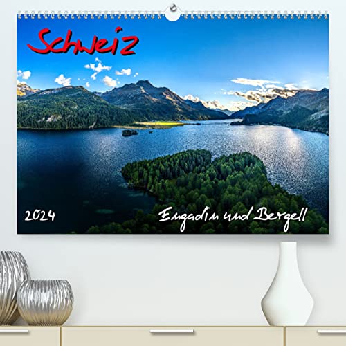 Schweiz - Engadin und Bergell (hochwertiger Premium Wandkalender 2024 DIN A2 quer), Kunstdruck in Hochglanz