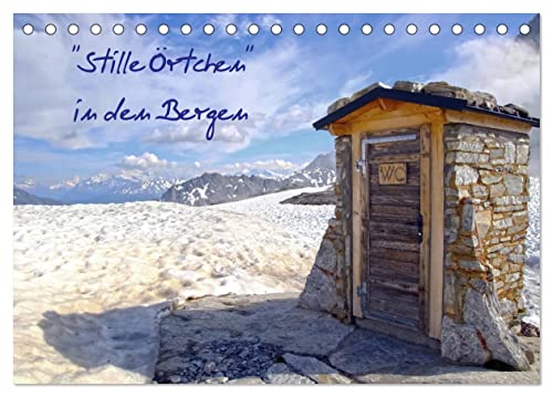 "Stille Örtchen" in den Bergen (Tischkalender 2024 DIN A5 quer), CALVENDO Monatskalender von CALVENDO