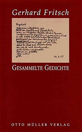 Gesammelte Gedichte von Müller, Otto