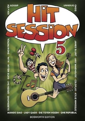 Hit Session 5: Songbook für Gitarre, Gesang: Leadsheet- u. Text-/Akkordsymb.-Version