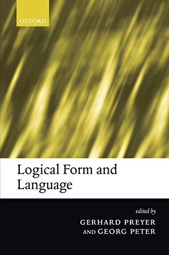 Logical Form and Language von Clarendon Press