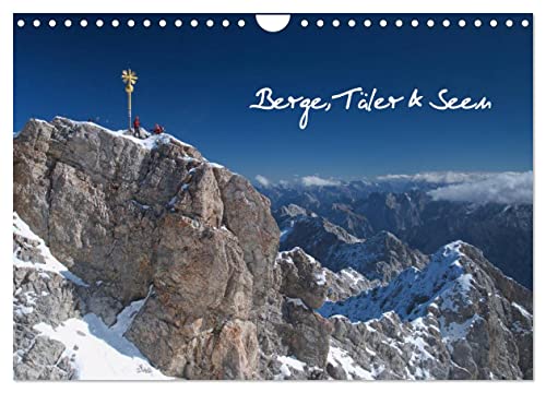 Berge, Täler & Seen (Wandkalender 2024 DIN A4 quer), CALVENDO Monatskalender
