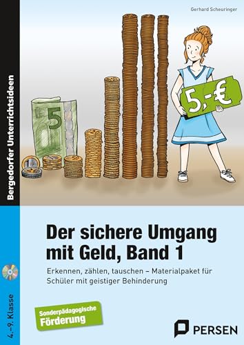 Der sichere Umgang mit Geld, Band 1: Erkennen, zählen, tauschen - Materialpaket für Schüler mit geistiger Behinderung (4. bis 9. Klasse) von Persen Verlag i.d. AAP