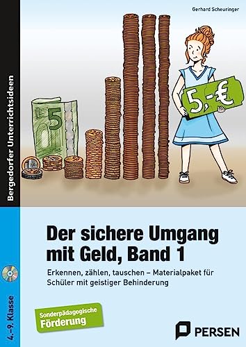 Der sichere Umgang mit Geld, Band 1: Erkennen, zählen, tauschen - Materialpaket für Schüler mit geistiger Behinderung (4. bis 9. Klasse) von Persen Verlag i.d. AAP