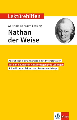 Klett Lektürehilfen Gotthold Ephraim Lessing, Nathan der Weise: Interpretationshilfe für Oberstufe und Abitur von Klett Lerntraining
