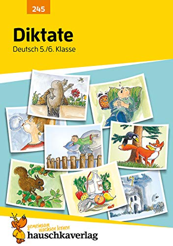 Diktate 5./6. Klasse, A5-Heft: Deutsch: Übungen mit Lösungen für Gymnasium und Realschule - Richtig schreiben, Rechtschreibung üben, Sekundarstufe I