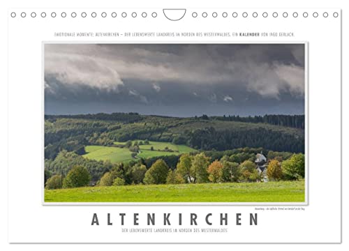 Emotionale Momente: Altenkirchen - der lebenswerte Landkreis im Norden des Westerwaldes. (Wandkalender 2024 DIN A4 quer), CALVENDO Monatskalender von CALVENDO