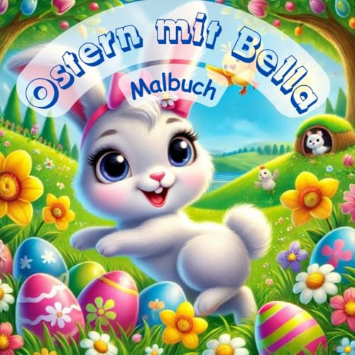 Ostern mit Bella: Malbuch für Kinder und Jugendliche von Independently published