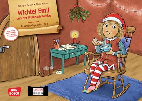 Wichtel Emil und der Weihnachtswirbel. Kamishibai Bildkartenset: Eine zauberhafte Geschichte mit 10 Wichtelstreichen auf Bildern zum Rätseln und ... für unser Erzähltheater) von Don Bosco Medien