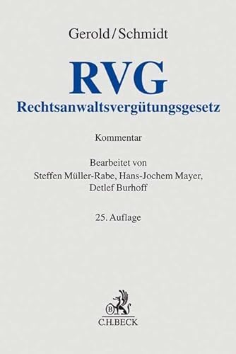 Rechtsanwaltsvergütungsgesetz (Grauer Kommentar)