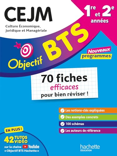 Objectif BTS - CEJM - 70 fiches efficaces pour bien réviser - 2025: 210 fiches efficaces pour bien réviser von HACHETTE EDUC