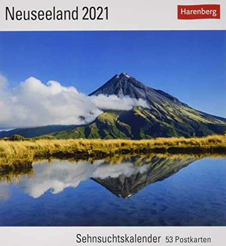 Neuseeland Sehnsuchtskalender 2021 - Postkartenkalender mit Wochenkalendarium - 53 perforierte Postkarten zum Heraustrennen - zum Aufstellen oder ... x 17,5 cm: Sehnsuchtskalender, 53 Postkarten