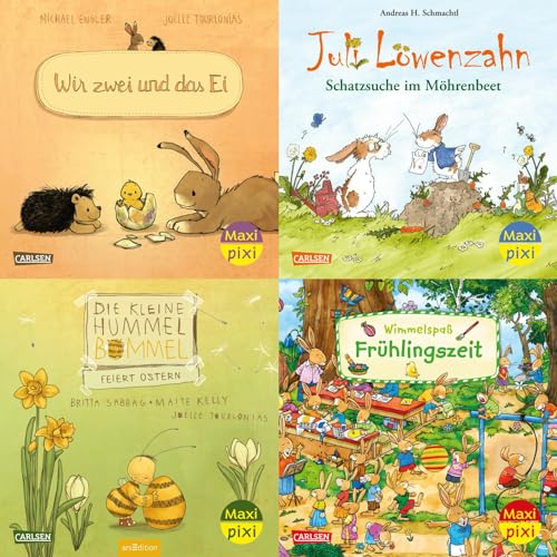 Maxi-Pixi-4er-Set 108: Frühlingszeit (4x1 Exemplar): 4 Minibücher für Kinder ab 3 Jahren rund um Ostern und Frühling (108) Maxi-Pixi-4er-Set 108: Frühlingszeit (4x1 Exemplar): 4 Minibücher für Kinder ab 3 Jahren rund um Ostern und Frühling (108)