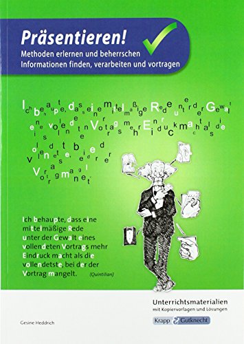 Präsentieren – Lehrerheft & DVD: Unterrichtsmaterial mit Kopiervorlagen und Lösungen (Kompetenzerwerb: Deutsch) von Krapp & Gutknecht Verlag