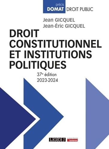 Droit constitutionnel et institutions politiques (2023-2024)