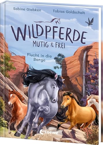 Wildpferde - mutig und frei (Band 3) - Flucht in die Berge: Durchstreife die Prärie mit Mustang Luna! - Eine abenteuerliche Pferdegeschichte zum Selberlesen ab 7 Jahren