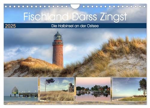 Fischland Darß Zingst – Die Halbinsel an der Ostsee (Wandkalender 2025 DIN A4 quer), CALVENDO Monatskalender von CALVENDO