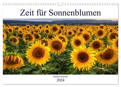 Zeit für Sonnenblumen (Wandkalender 2024 DIN A3 quer), CALVENDO Monatskalender
