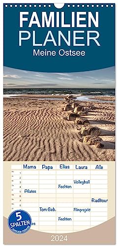 Familienplaner 2024 - Meine Ostsee mit 5 Spalten (Wandkalender, 21 cm x 45 cm) CALVENDO