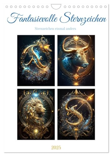 Fantasievolle Sternzeichen (Wandkalender 2025 DIN A4 hoch), CALVENDO Monatskalender