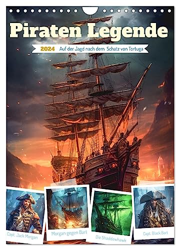 Piraten Legende (Wandkalender 2024 DIN A4 hoch), CALVENDO Monatskalender von CALVENDO