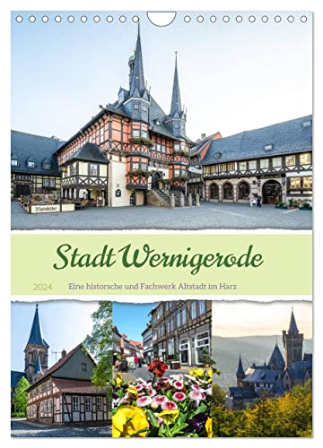 Stadt Wernigerode (Wandkalender 2024 DIN A4 hoch), CALVENDO Monatskalender