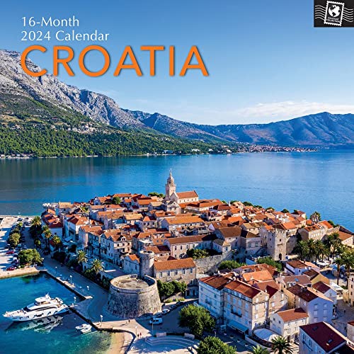 Croatia – Kroatien 2024 – 16-Monatskalender: Original The Gifted Stationery Co. Ltd [Mehrsprachig] [Kalender] (Wall-Kalender) von Brown Trout-Auslieferer Flechsig