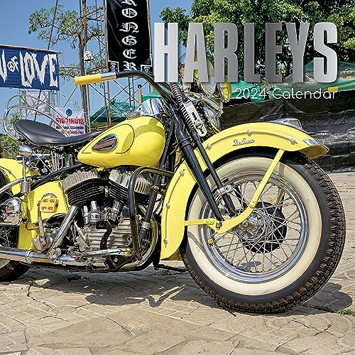 Harleys – Harley Davidson 2024 – 16-Monatskalender: Original The Gifted Stationery Co. Ltd [Mehrsprachig] [Kalender] (Wall-Kalender)