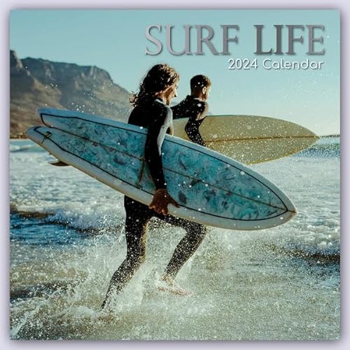 Surf Life – Surfen – Surfing 2024 – 16-Monatskalender: Original The Gifted Stationery Co. Ltd [Mehrsprachig] [Kalender] (Wall-Kalender) von Brown Trout-Auslieferer Flechsig