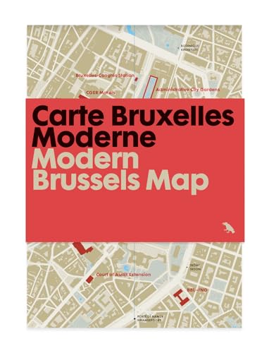 Modern Brussels Map / Carte Bruxelles Moderne: Guide to Modern Architecture in Brussels