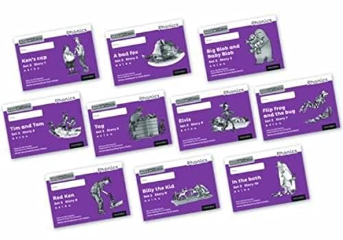 Read Write Inc - Phonics Set 2 Purple Story Books - Black and White Pack of 10 (NC READ WRITE INC - PHONICS)