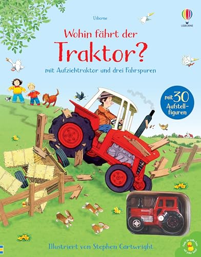 Nina und Jan - Wohin fährt der Traktor?: mit Aufziehtraktor und drei Fahrspuren (Nina-und-Jan-Reihe)