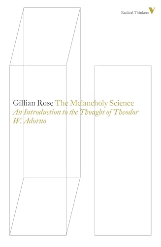 The Melancholy Science: An Introduction To The Thought Of Theodor W. Adorno (Radical Thinkers, Band 8) von Verso