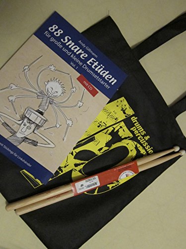 88 Snare Etüden für große und kleine Drumsetstarter: Vol. 1 mit CD. Alle Etüden auch mit Stickings für Linkshänder von Leu-Verlag