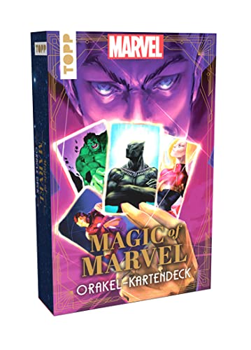 Magic of MARVEL Orakel-Kartendeck. Ein Blick in die Zukunft mit den Original MARVEL-Superhelden wie Spider-Man, Deadpool oder Wolverine: Stabile Karton-Box mit 44 Karten, ausführliches Anleitungsbuch von Frech