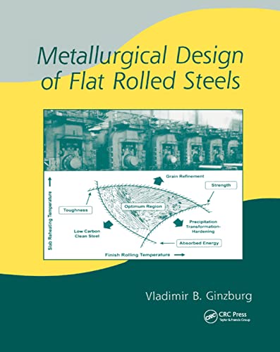 Metallurgical Design of Flat Rolled Steels (Manufacturing Engineering and Materials Processing) von CRC Press