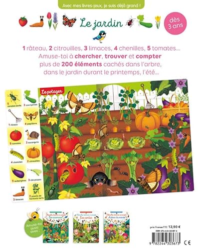Cherche, trouve et compte - Le jardin - Dès 3 ans