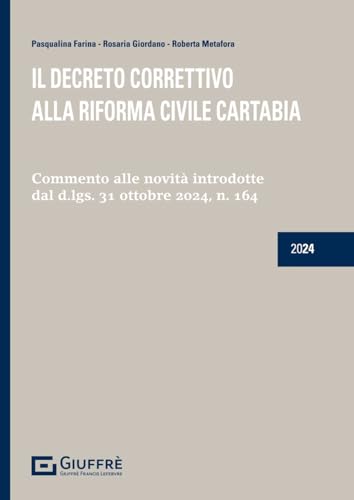 Il decreto correttivo alla riforma civile Cartabia von Giuffrè