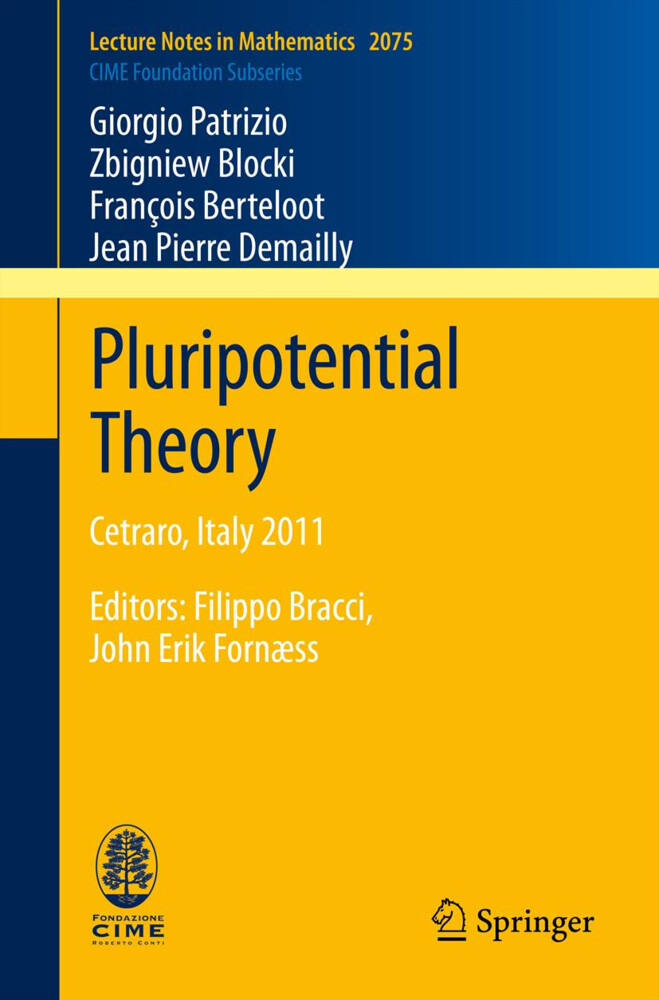 Pluripotential Theory von Springer Berlin Heidelberg
