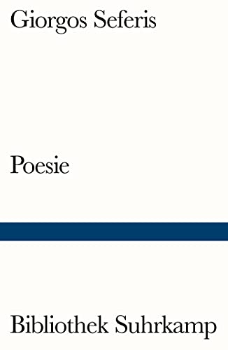 Poesie: Gedichte. Griechisch und deutsch (Bibliothek Suhrkamp) von Suhrkamp Verlag AG