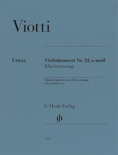 Violinkonzert Nr. 22 a-moll; Violine und Klavier von G. Henle Verlag