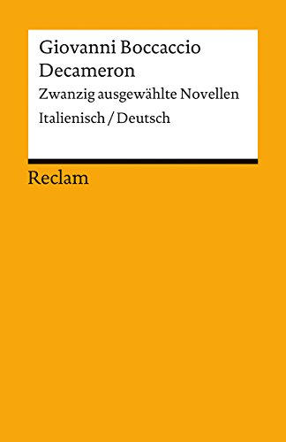 Decameron: Zwanzig ausgewählte Novellen. Italienisch/Deutsch (Reclams Universal-Bibliothek) von Reclam Philipp Jun.
